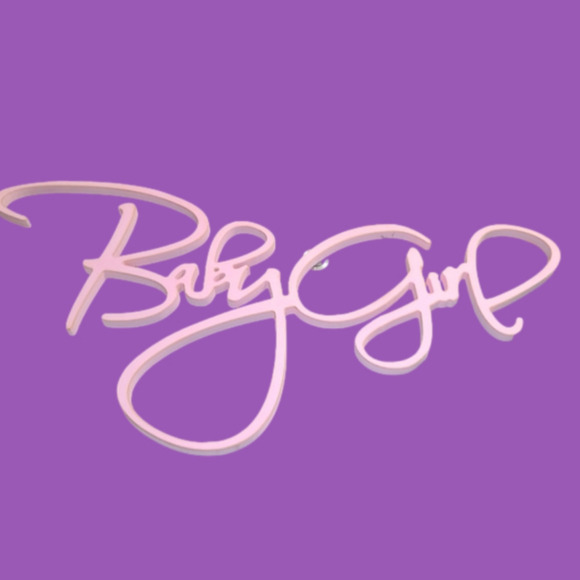 Wooden Baby Girl Custom Sign Baby for Shower decor or  Nursery Decor - Picture 1 of 2